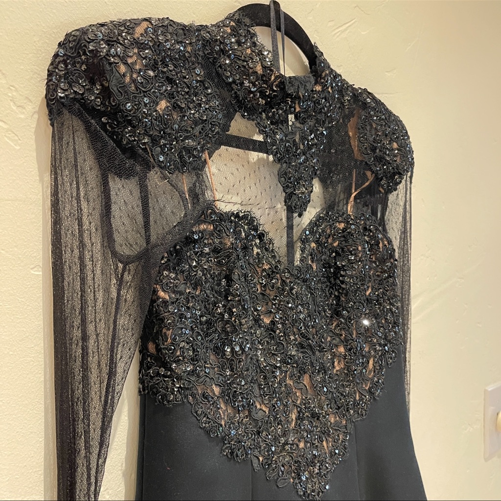 Vintage Jarin By Ruben Paris Black Dress Size 6